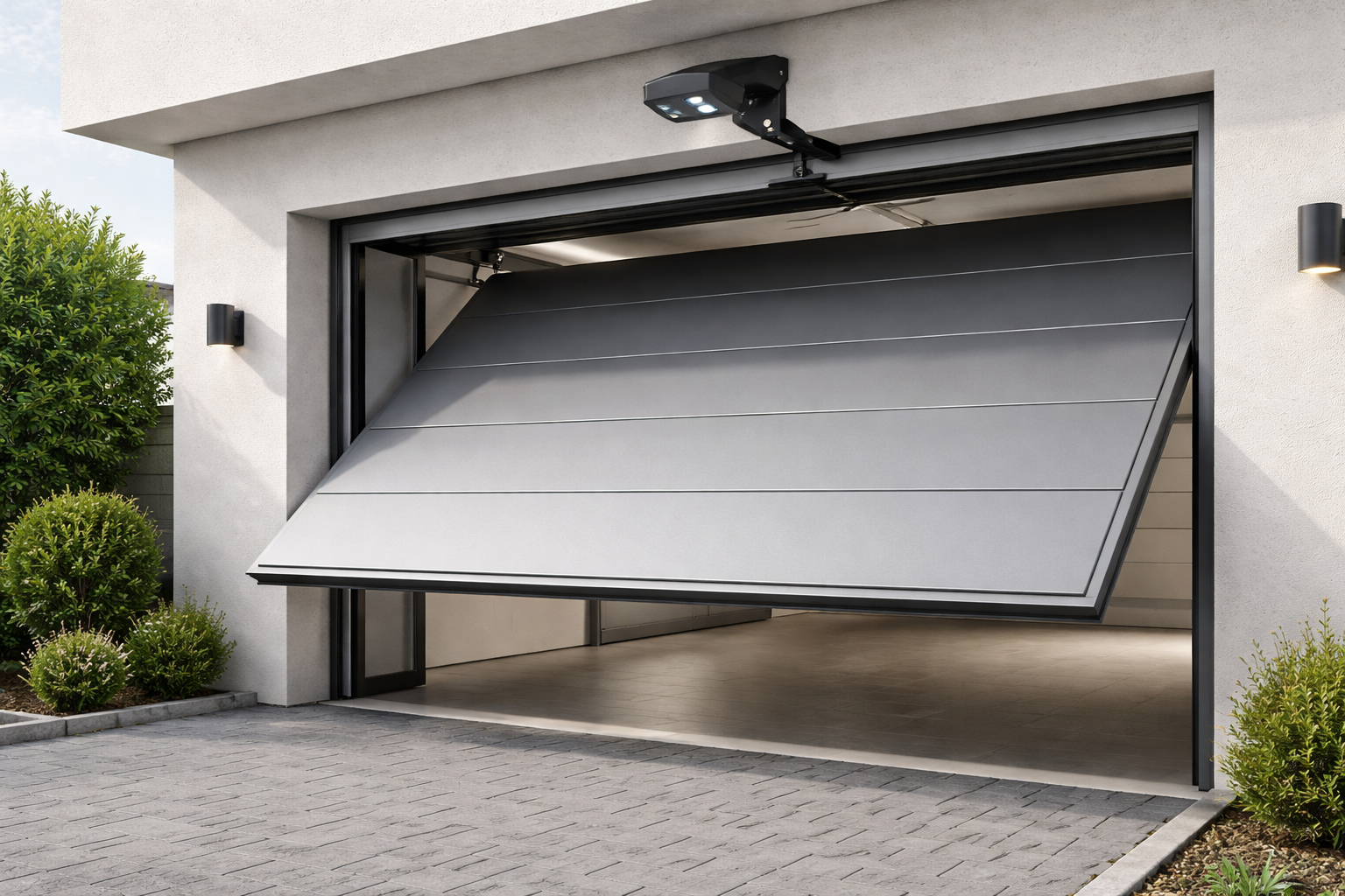 Puerta basculante automática